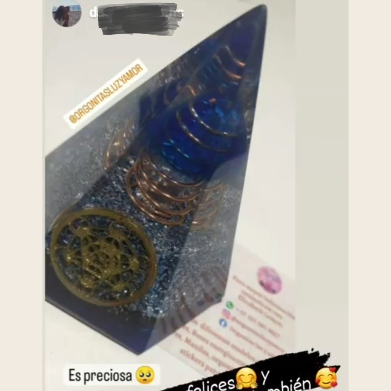 Cliente feliz con su Orgonita